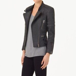Aritzia Wilfred Free BOBINE Lambskin Moto Leather jacket